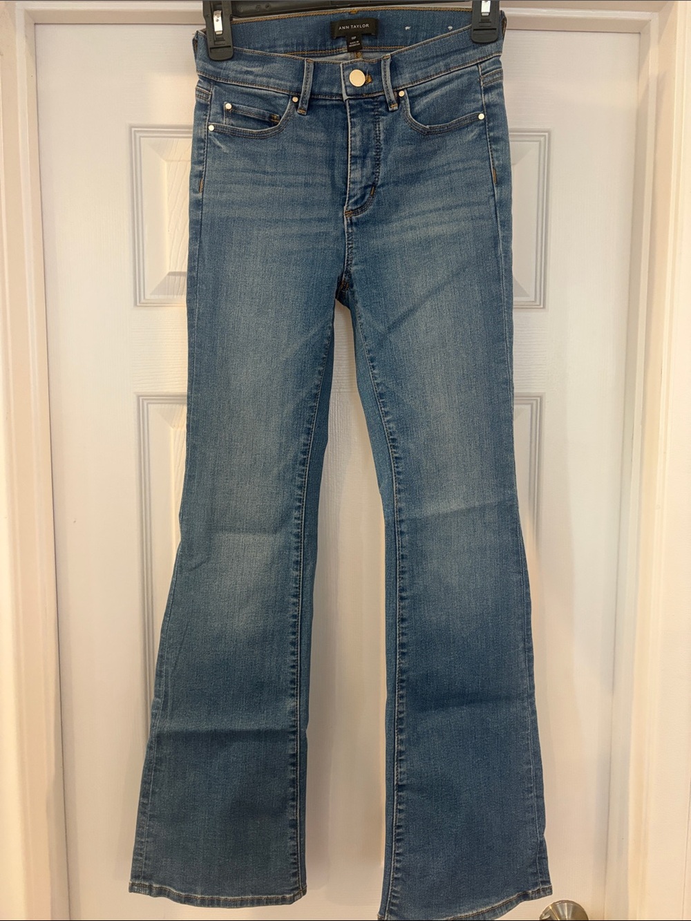 Ann Taylor Medium Blue Flare Jeans